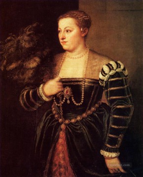 Hija de Tiziano Lavinia 1560 Tiziano Tiziano Pinturas al óleo